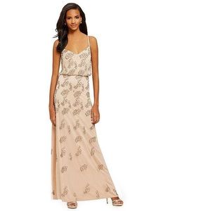 Adrianna Papell Beaded Blouson Gown/Bridesmaid